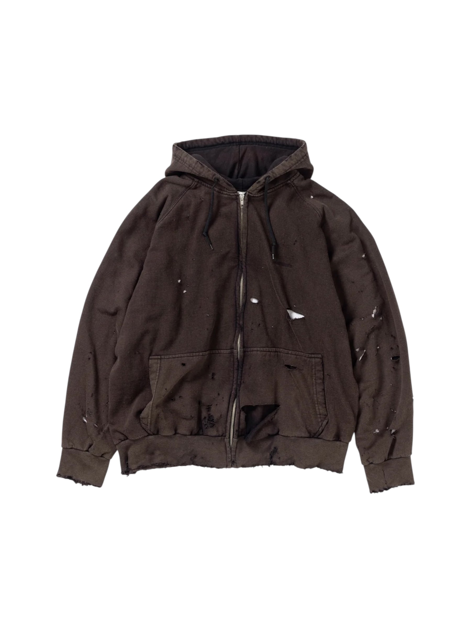 ANACHRONORM - アナクロノーム】HARD DAMAGED INNER WAFFLE SWEAT