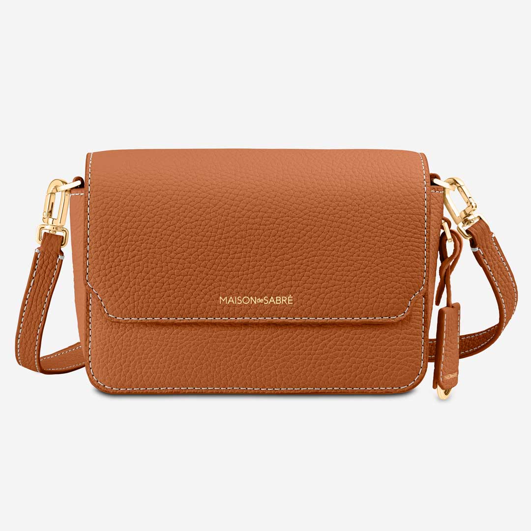 The Mini Flap Bag - Pecan Brown – MAISON de SABRÉ