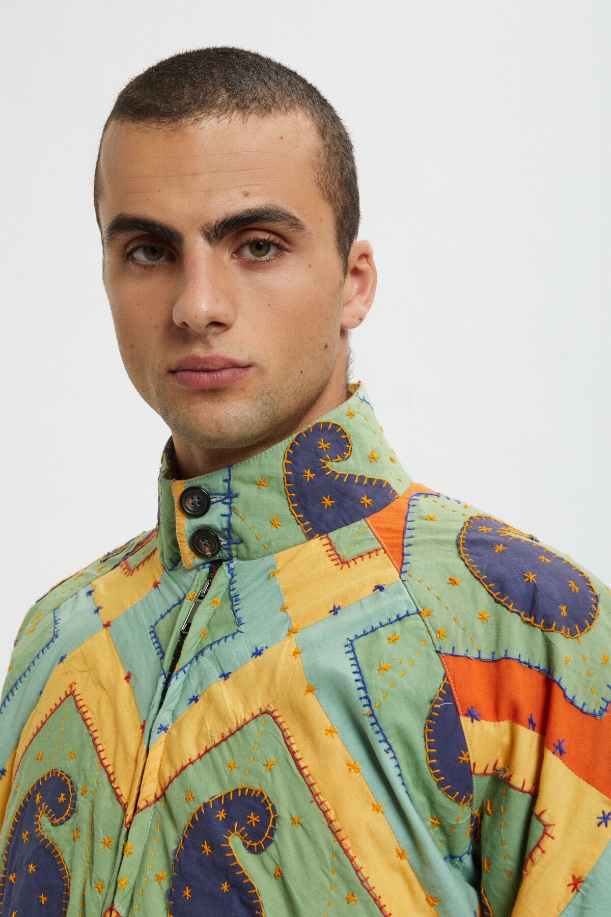 Kartik Research x Baracuta Paisley G4 Jacket Turquoise Blue | Baracuta