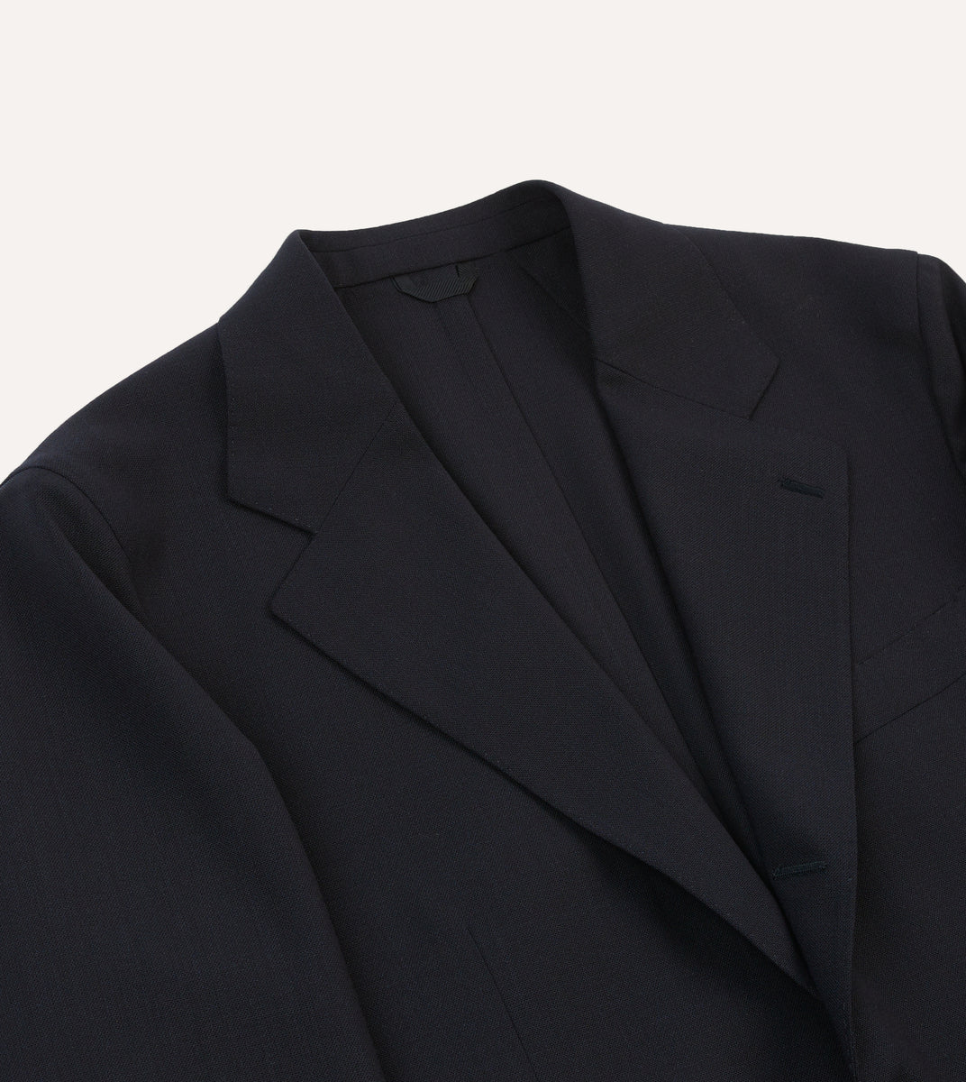 Navy Tropical Wool Tailored Jacket – Drakes US