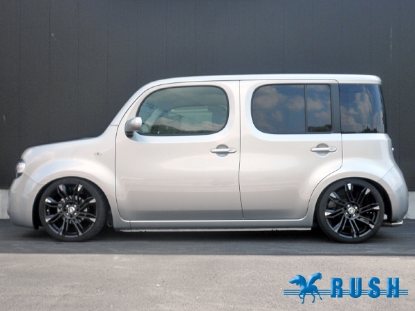 RUSHダンパー車高調整キット COMFORT-CLASS Z12 キューブ 装着データ