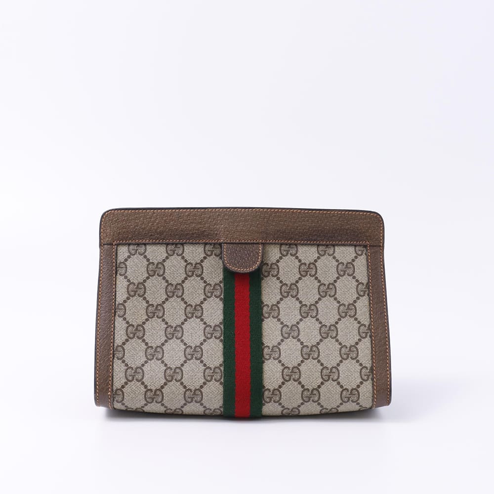 GUCCI オールドグッチ シェリーライン クラッチバッグ ベージュ 89・01