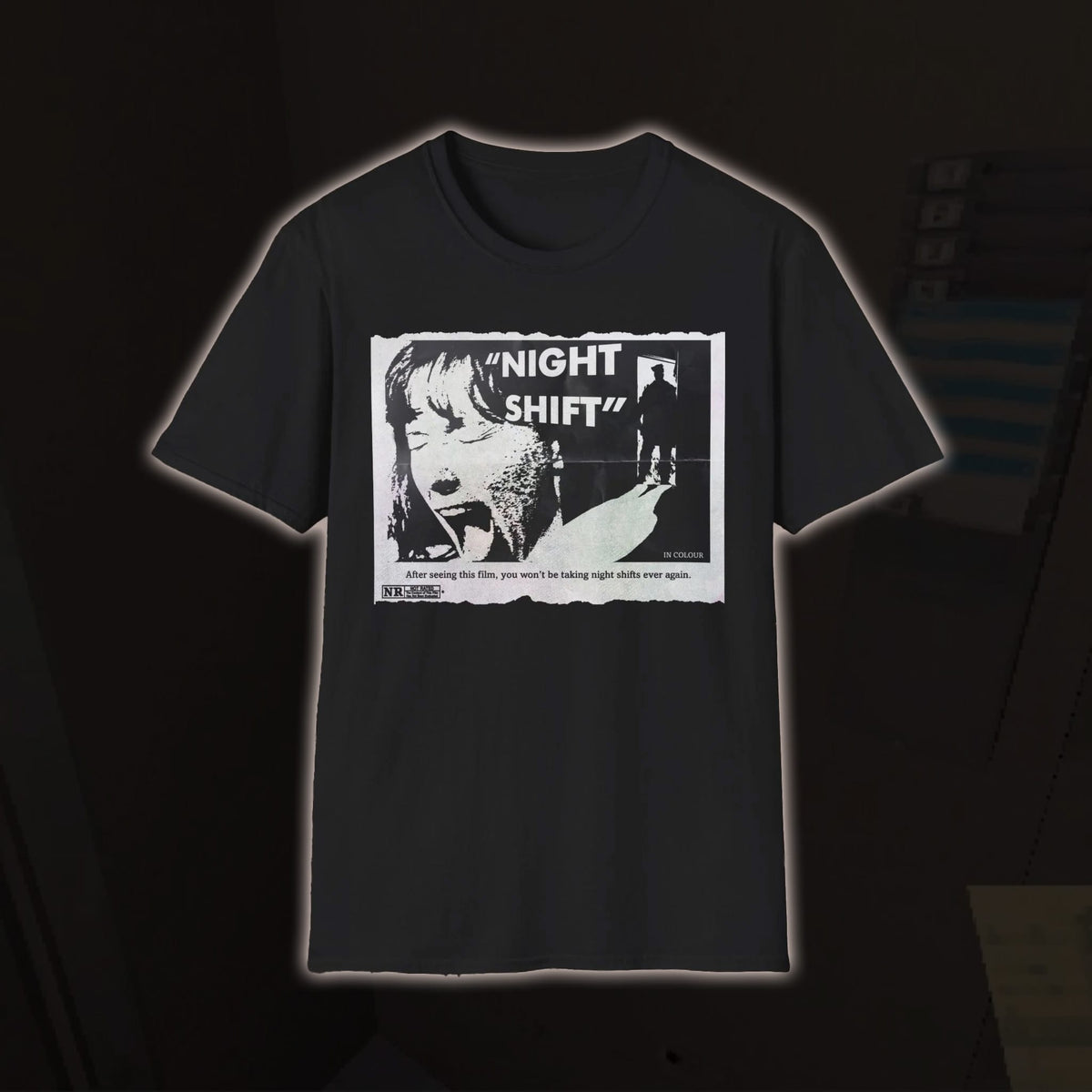Night Shift Newspaper Ad T-Shirt – Puppet Combo