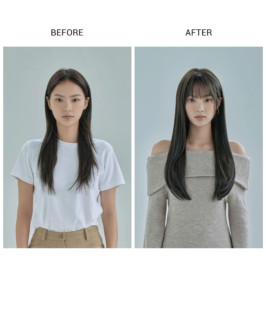 セミ手植えフルウィッグ) ハグカット エレナ (シュプリーム原糸)