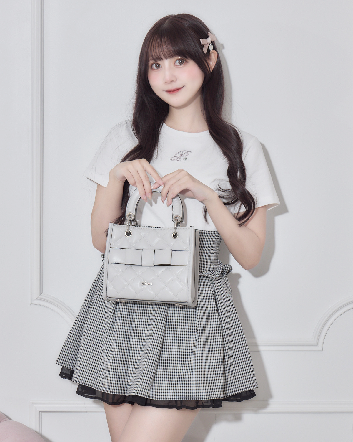 フロントリボンキルティングマットレザートート – pium