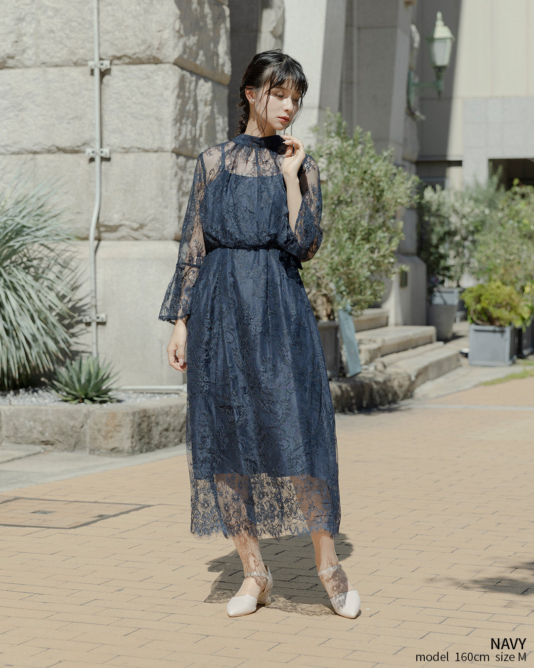 S ～ LL 】大きいサイズ 結婚式 二次会 袖あり人気 ドレス レース