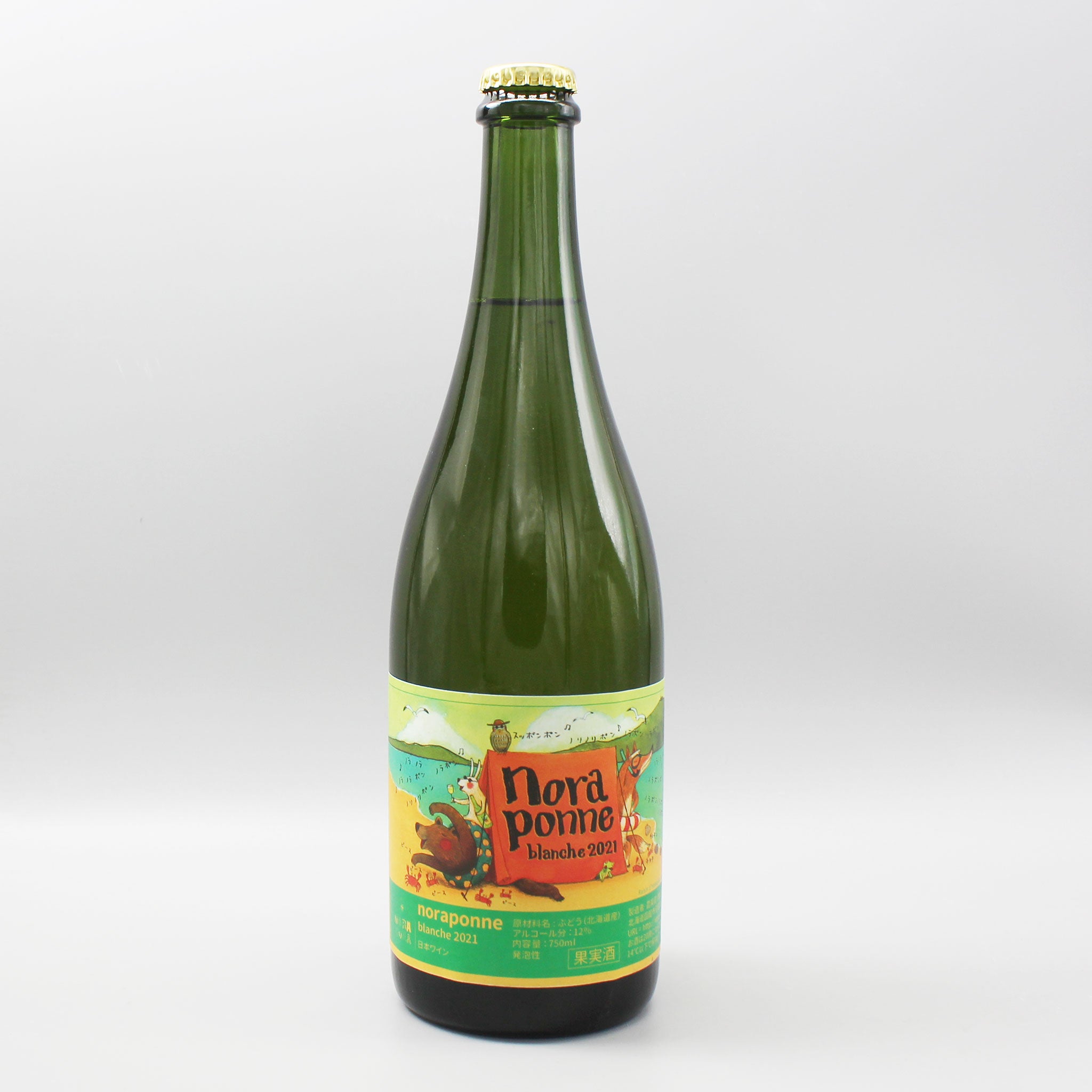 日本ワイン］農楽蔵 ノラポンヌ・ブランシュ 2021 白 750ml