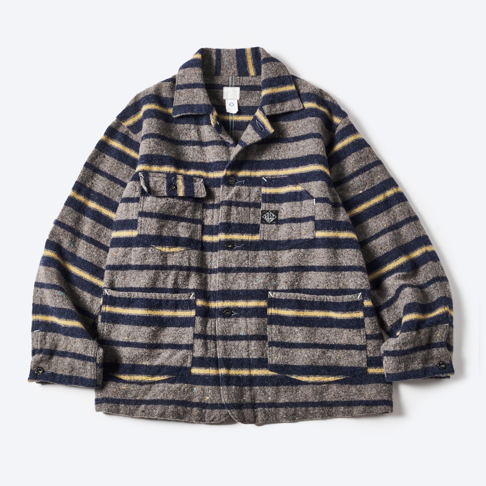 1103-TWN Polarfleece Jacket (trashed wool version) : trashed wool nav