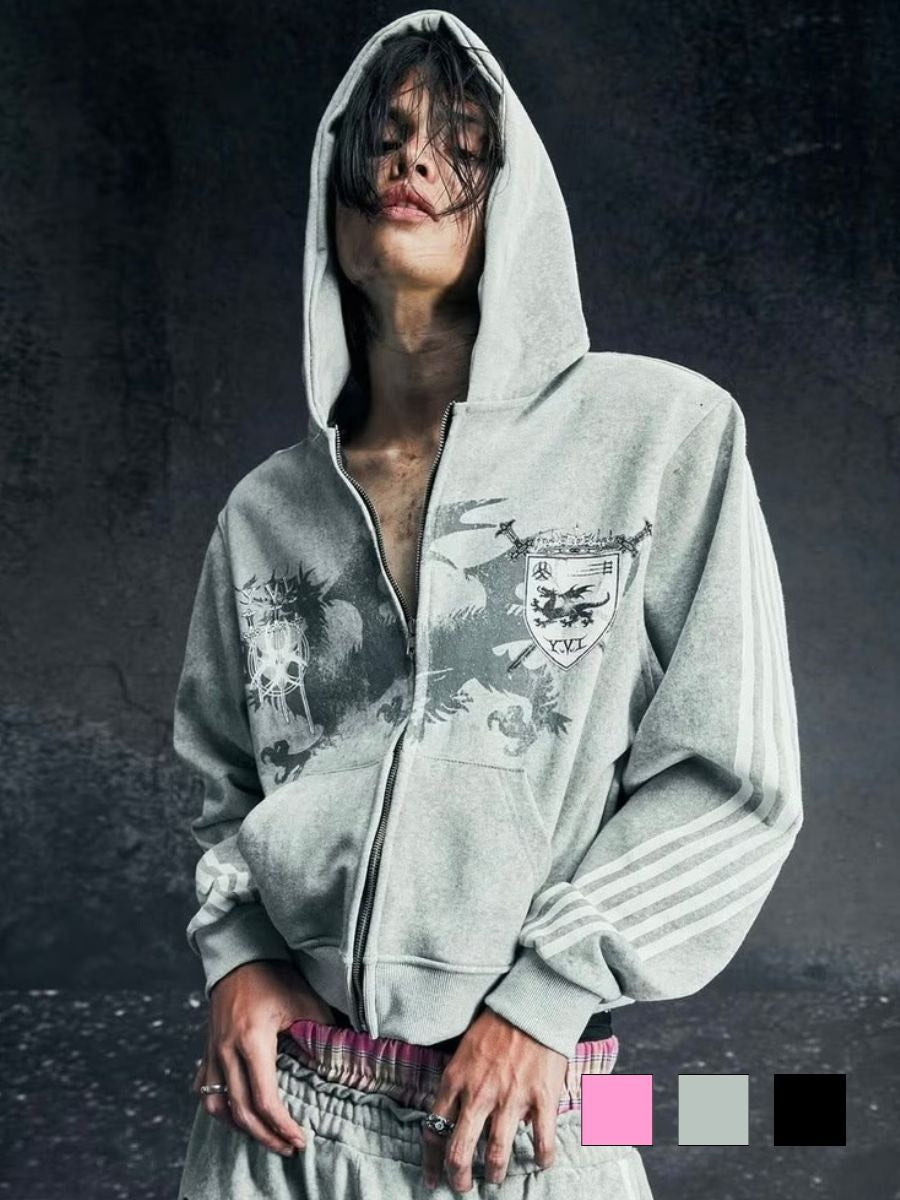 Cozy world Wide】ROYAL KNIGHT CLUB WAXED - HOODZIP – PRESSING WEB SHOP