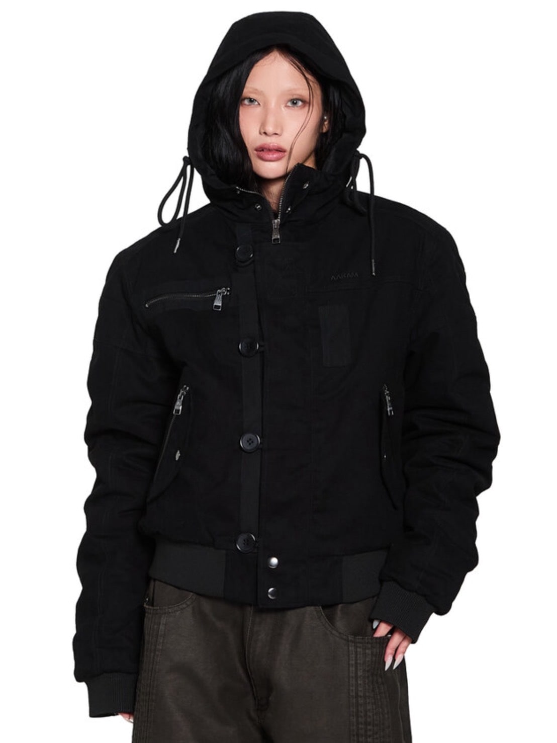 AAKAM】Button Placket Cotton Ma-1 Jacket – PRESSING WEB SHOP