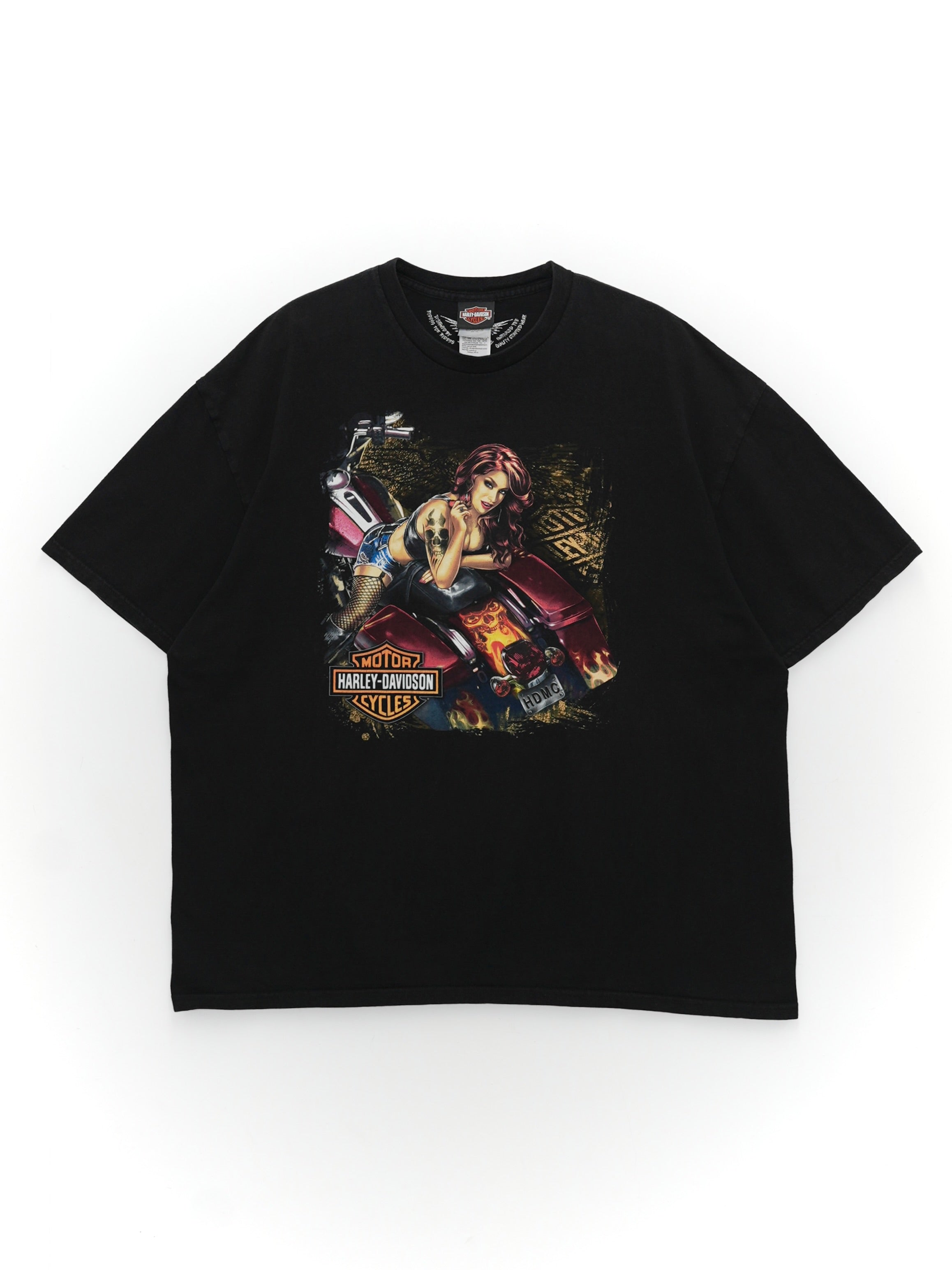 USED MACHINE COLLECTION BIKER BUILT HARLEY-DAVIDSON T-SHIRT