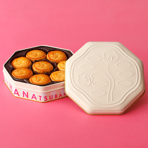 花椿ビスケット24枚入限定缶 クラシックアイボリー│焼菓子