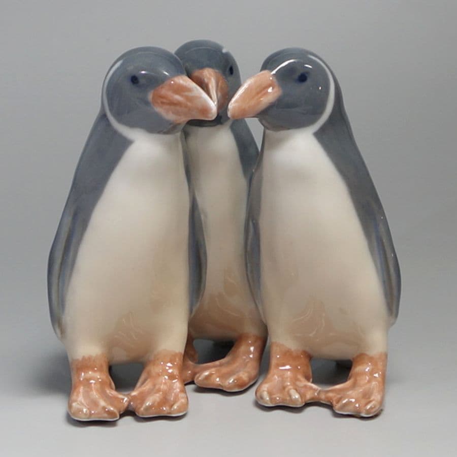 3匹のペンギン＃1284☆ロイヤルコペンハーゲンデンマークご成約済み