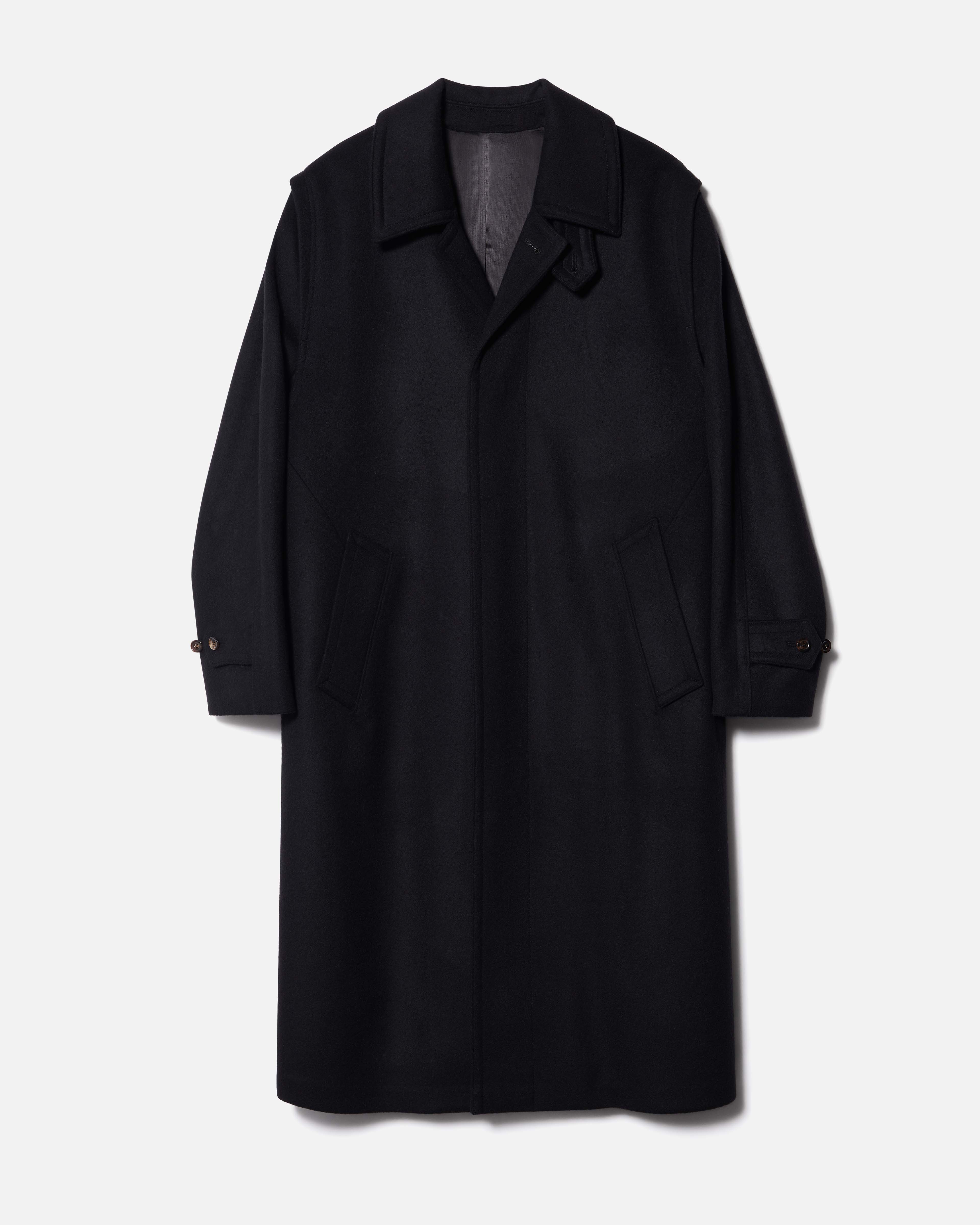 RIER | Loden coat classic black| 100% fine wool | made in Austria