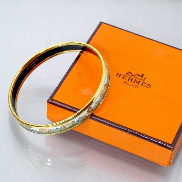 HERMES ライオン柄 エマイユPMバングル（ミント系） – Vintage Shop Rococo