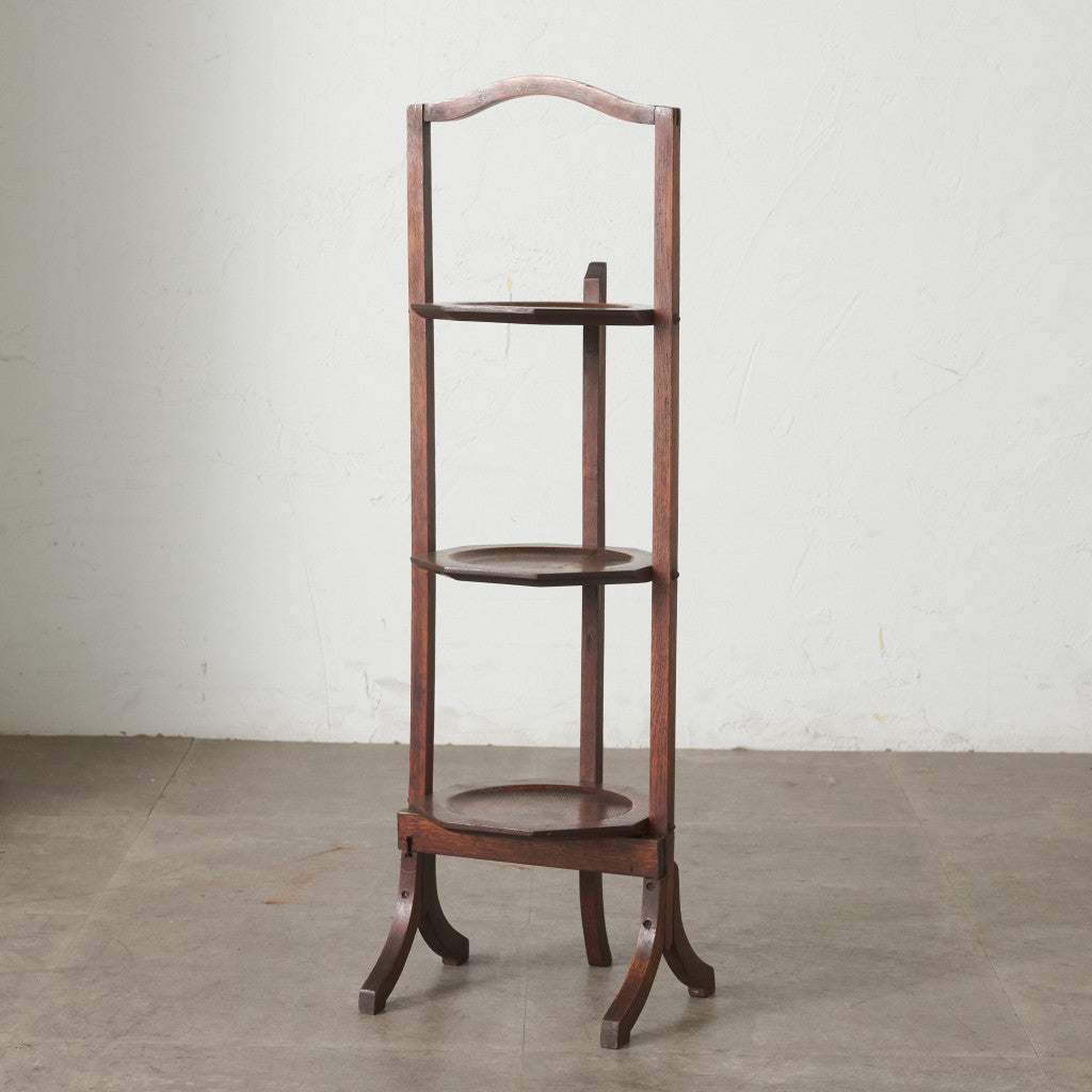 英国アンティーク 折畳み式 ケーキスタンド｜rocca rocca