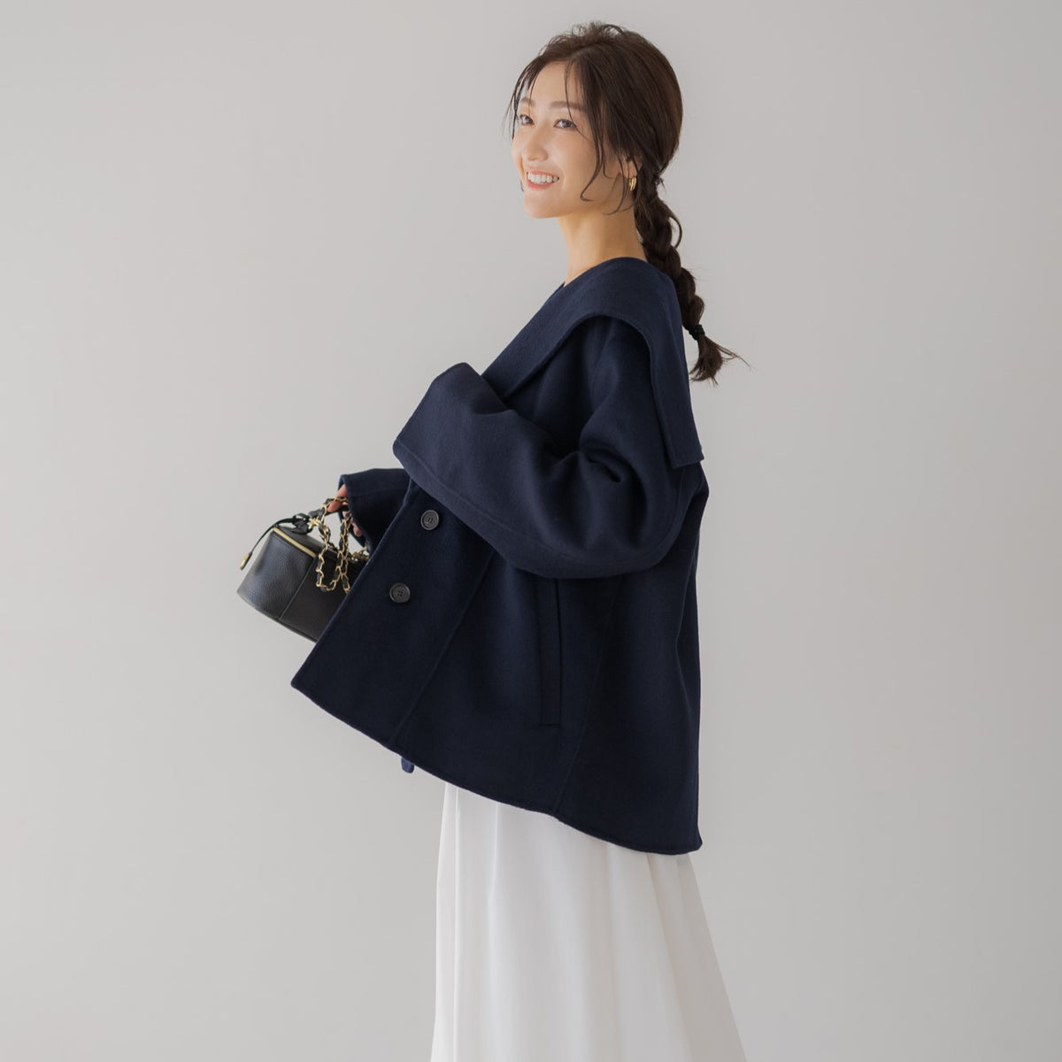 甘さを抑えた大人のセーラーコート – regleam