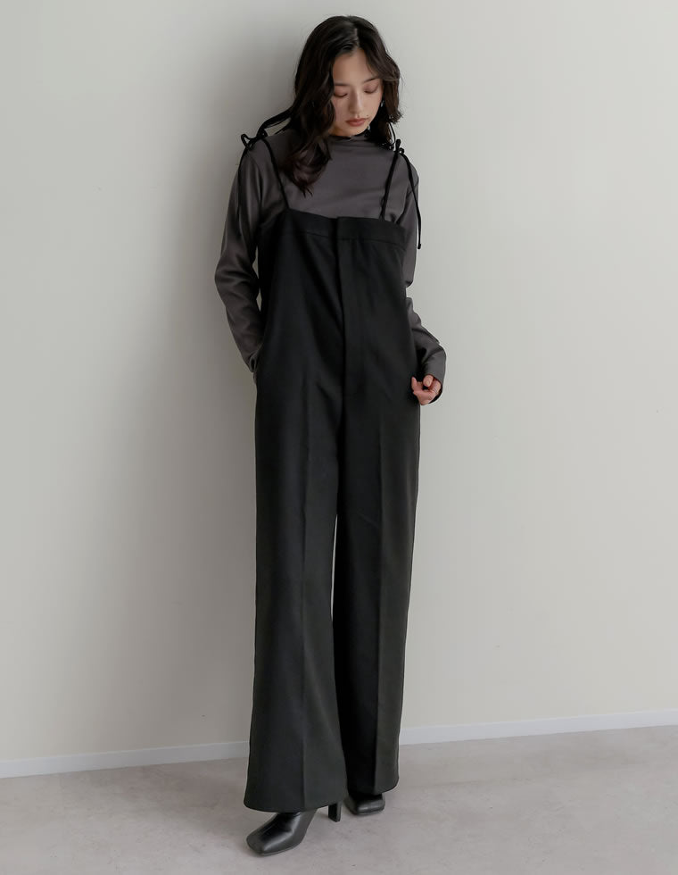 ウールタッチリボンサロペット - オールインワン通販 | 人気レディース