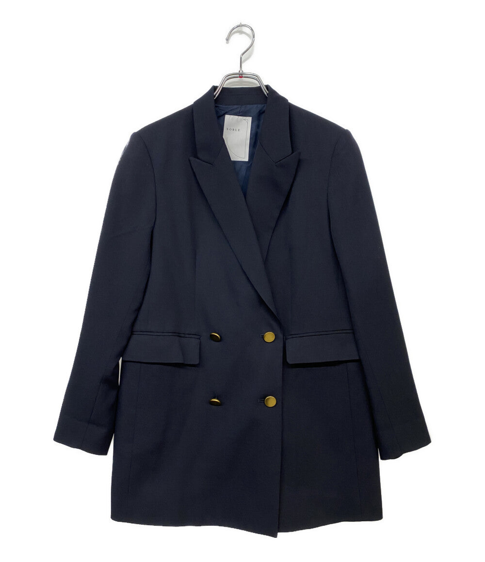 NOBLE ノーブル テーラードジャケット 紺ブレ ダブル 金釦 GY70