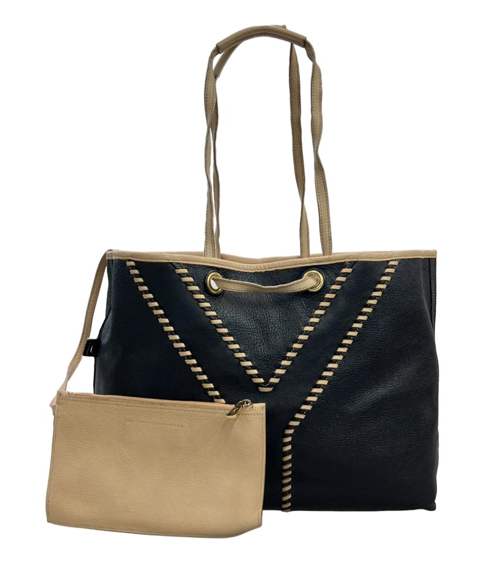 Yves saint Laurent トートバッグ リバーシブル レザー ネオダブル