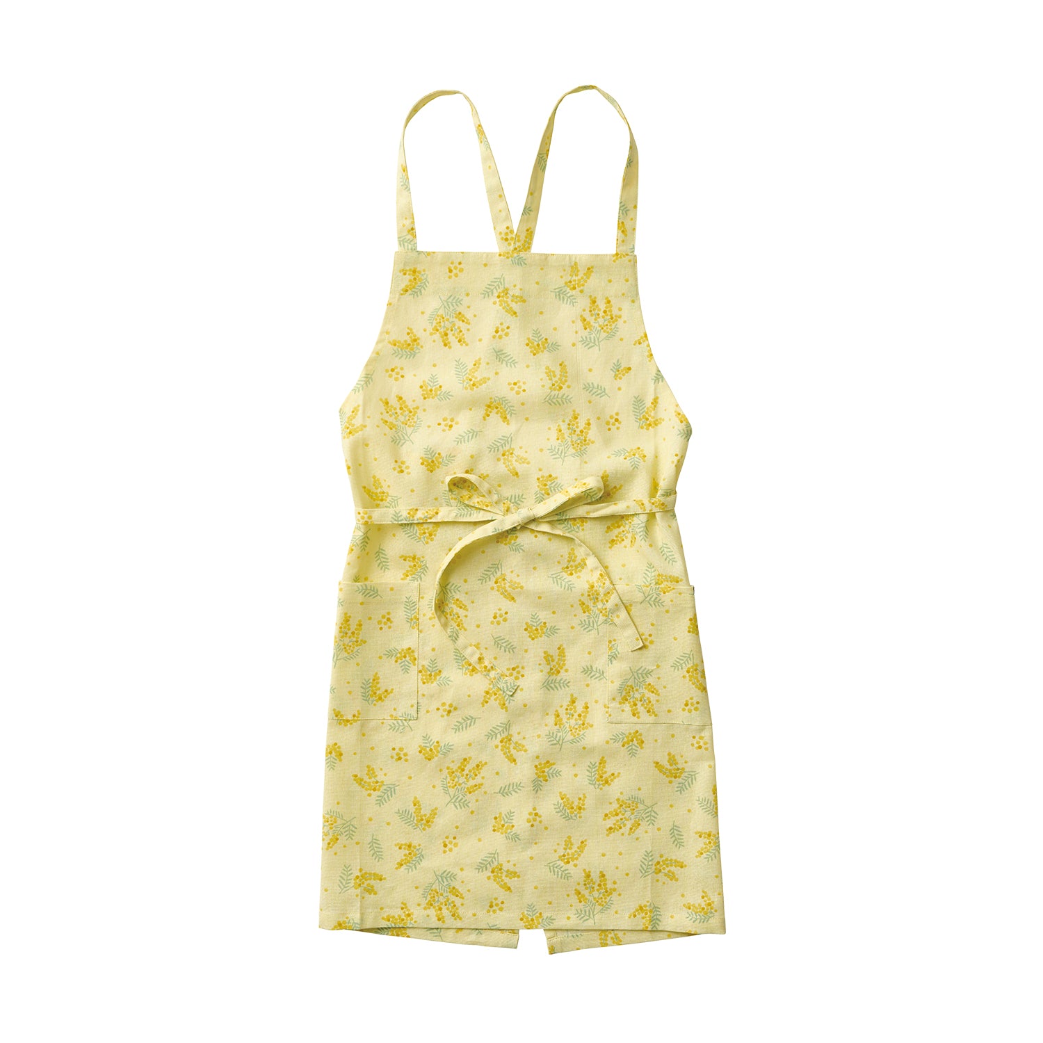 アビチュアル エプロン フラワー ミモザ イエロー【2025年SS新作