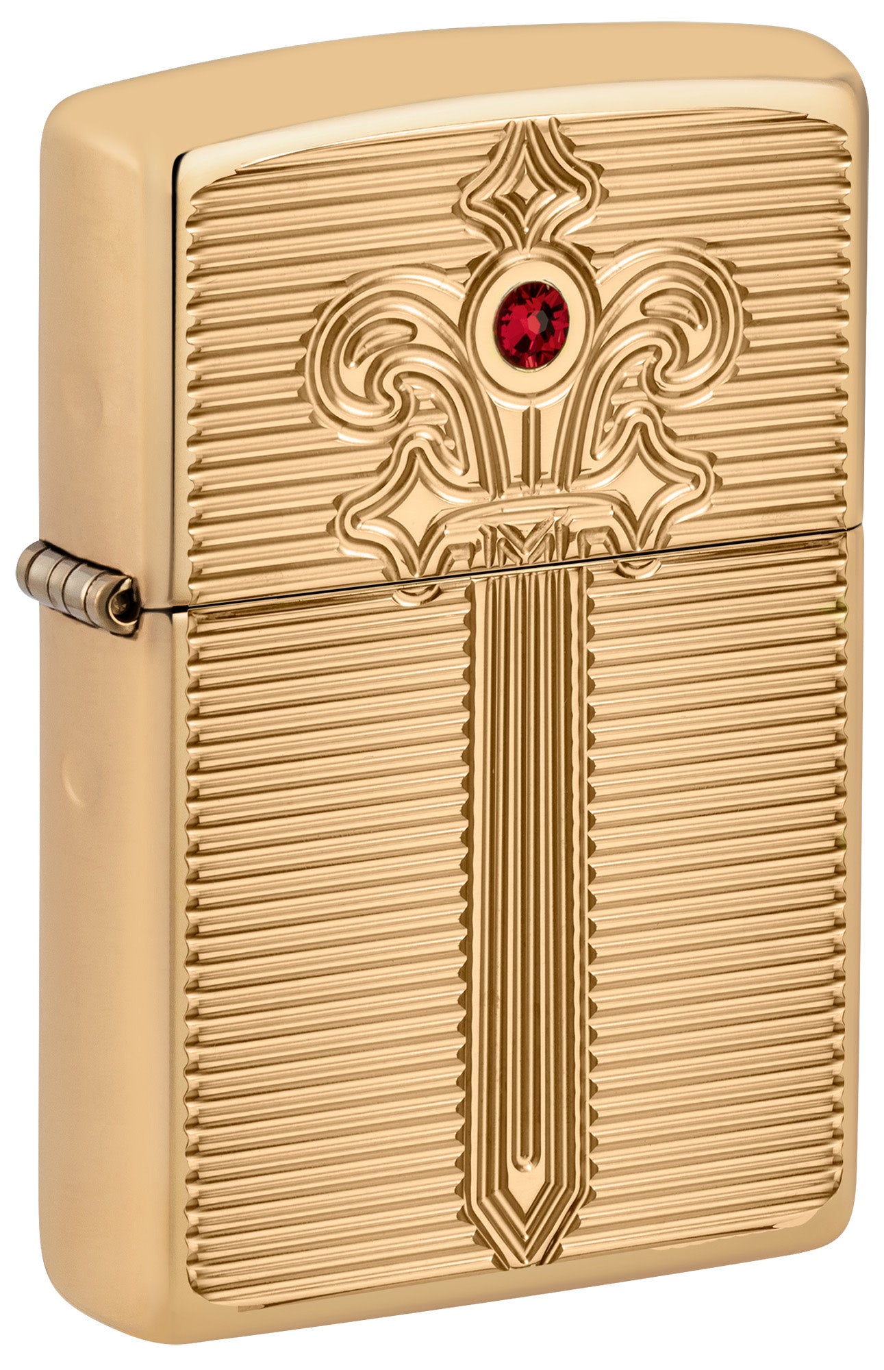 Zippo Royal Saber Design Armor® High Polish Brass Windproof