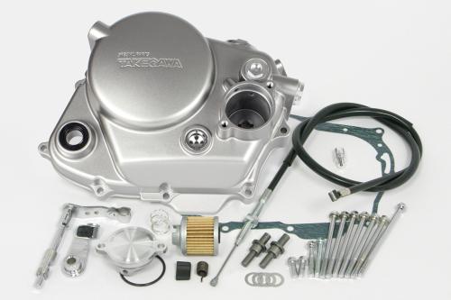 SPECIAL PARTS TAKEGAWA / ダイカストクラッチカバー(シルバー塗装)