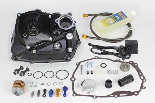 グロムjc75武川 クラッチカバー、オイルクーラー、ビックスロットル