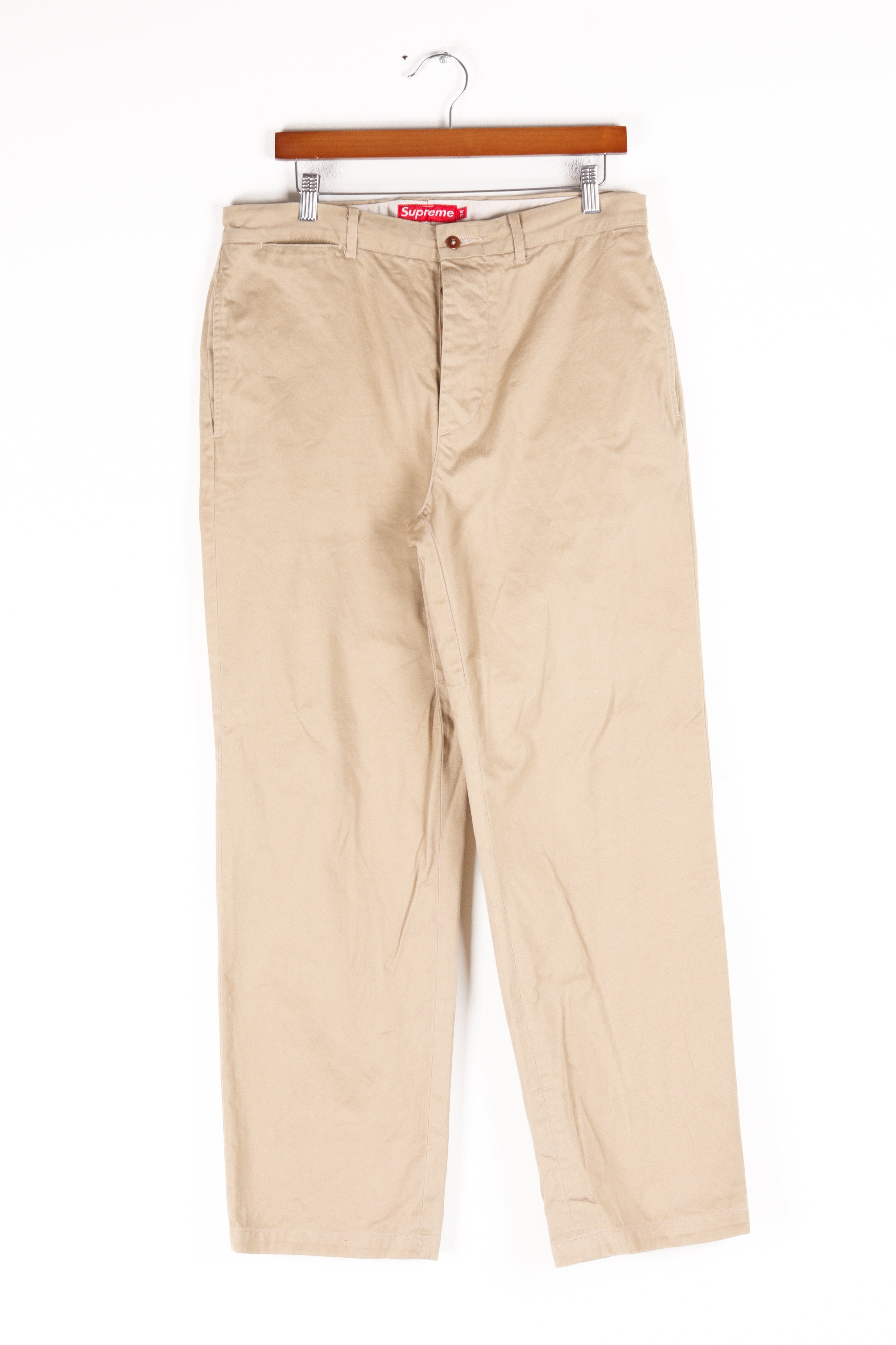 90's Supreme 'Chino' Pants Khaki – thepopup.com