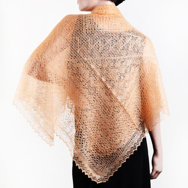 Orenburg Gossamer Tangerine Shawl – The Russian Store