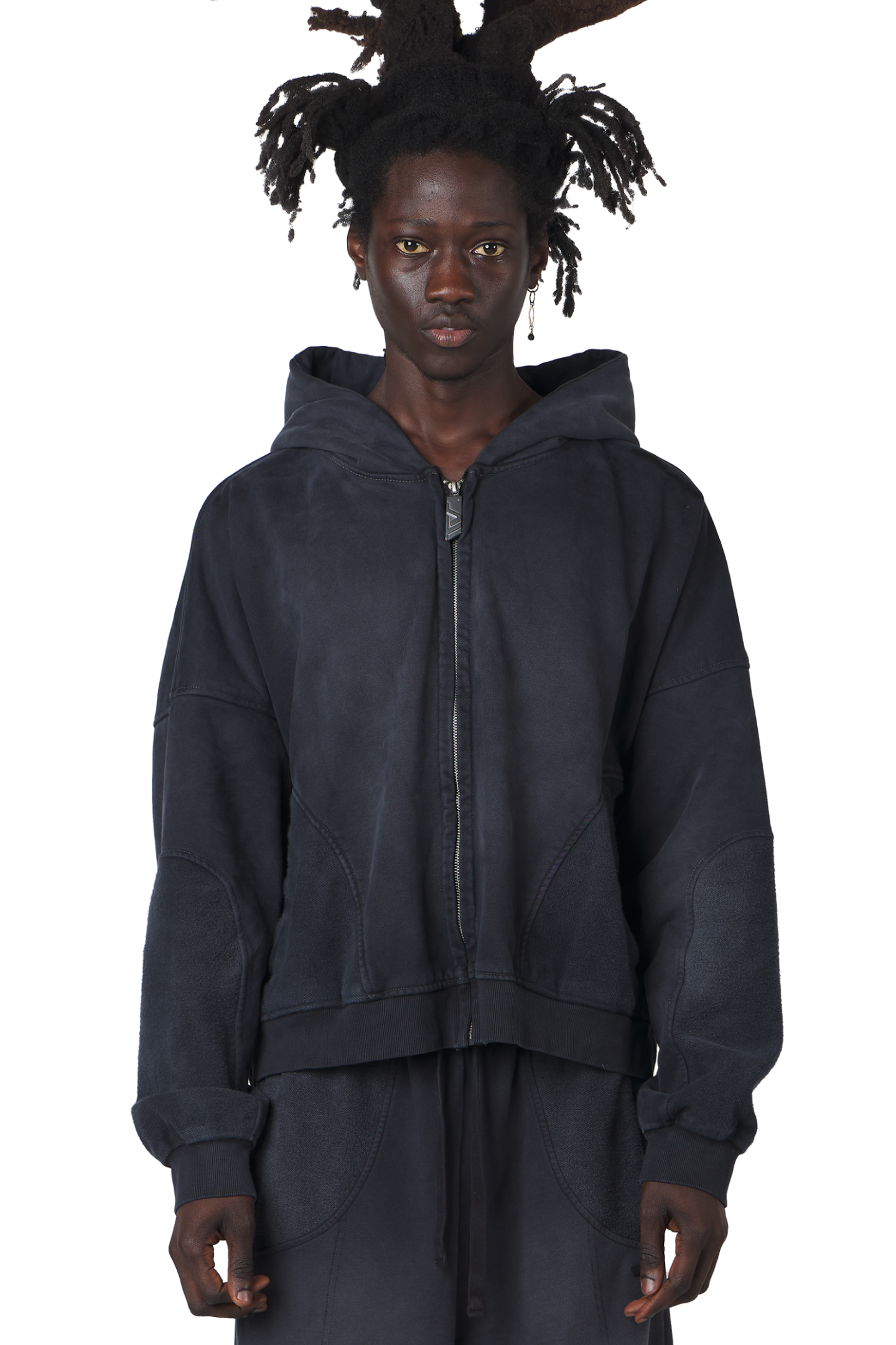 Ash Black Zip Hoodie – Trendt Vision