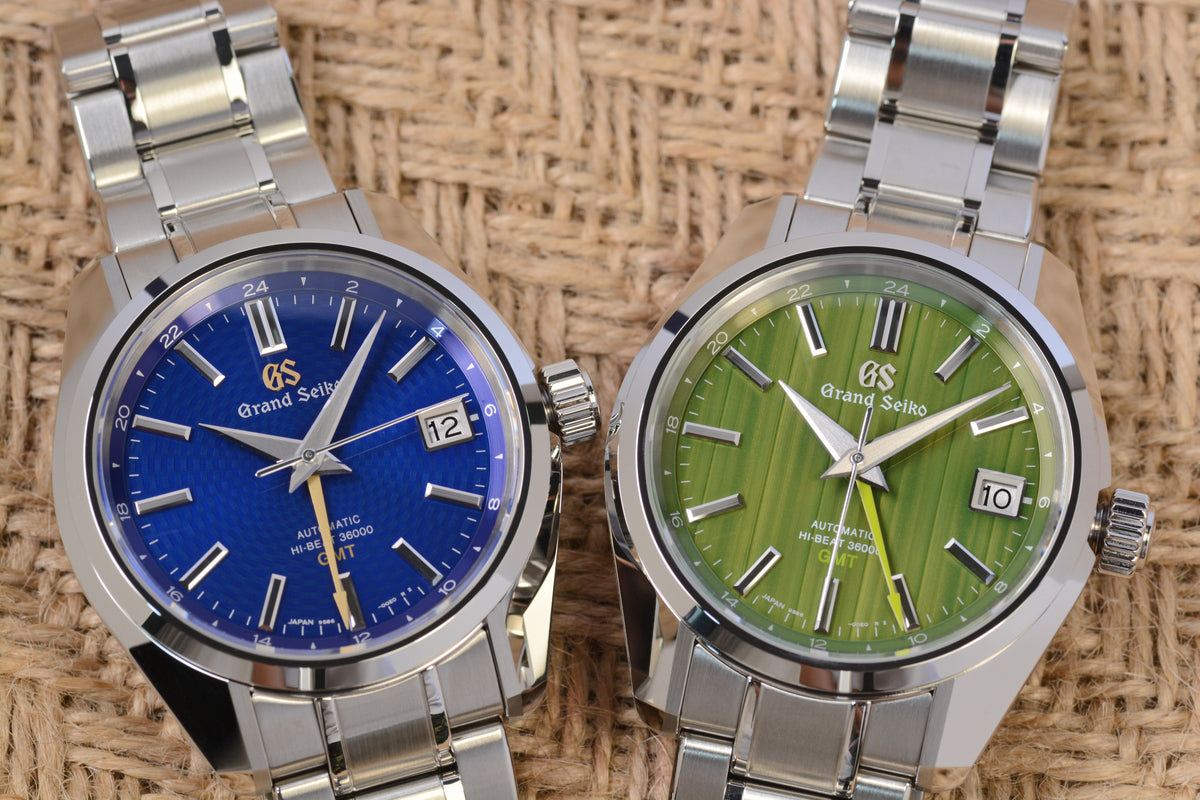 The Grand Seiko GMT Peacock SBGJ261 and the Grand Seiko Green