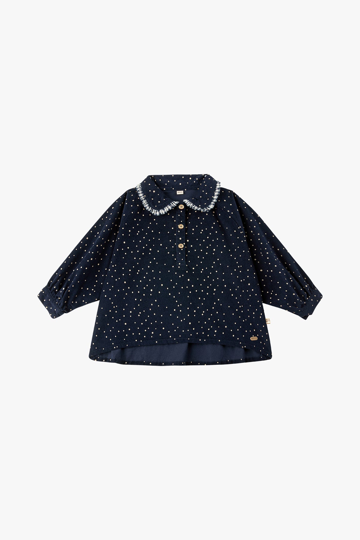 Vintage Polka Dot Blouse - Navy | Organic Kids Clothes