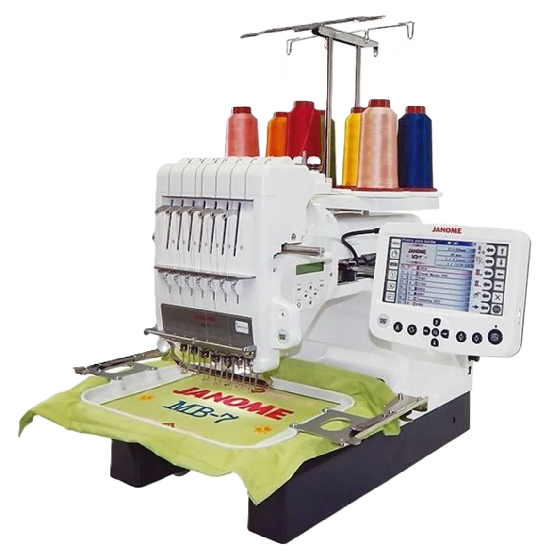 Janome MB7 Seven Needle Embroidery Machine 9.4 x 7.9 – World Weidner