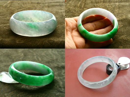 翡翠腕輪（バングル） : くりぬき翡翠バングル 【A翡翠.com】