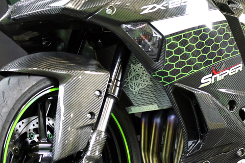 Ninja ZX-25R (2020-) ラジエターコアガード--