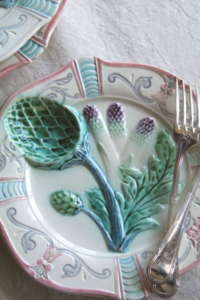 アンティークバルボティーヌ アーティチョーク アスパラガス フランス