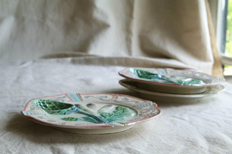 珍しいリムの バルボティーヌ アーティチョークとアスパラガス *状態良