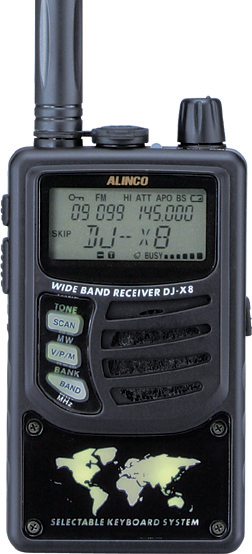 DJ-X8・鉄道無線スペシャルの詳細説明とオプション一覧・アロックス