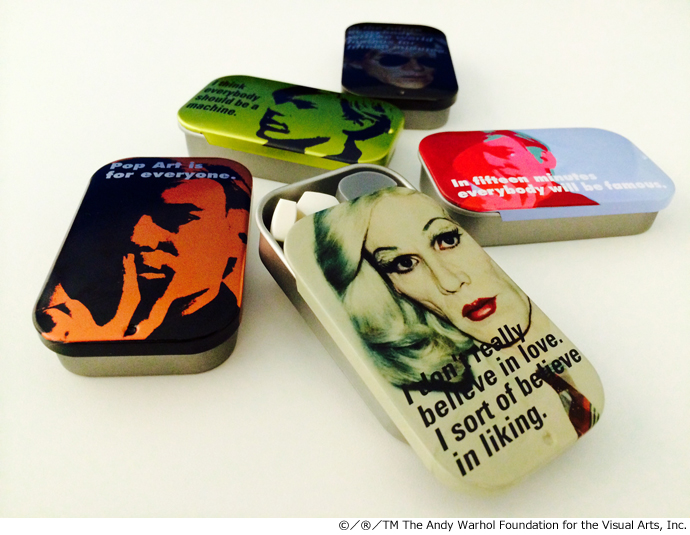 今度はセルフポートレートと名言！UHA味覚糖×アンディ・ウォーホル