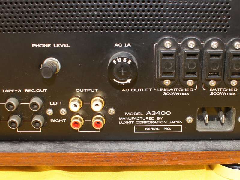 ラックス LUX A3400 真空管プリアンプ TUNE-UP