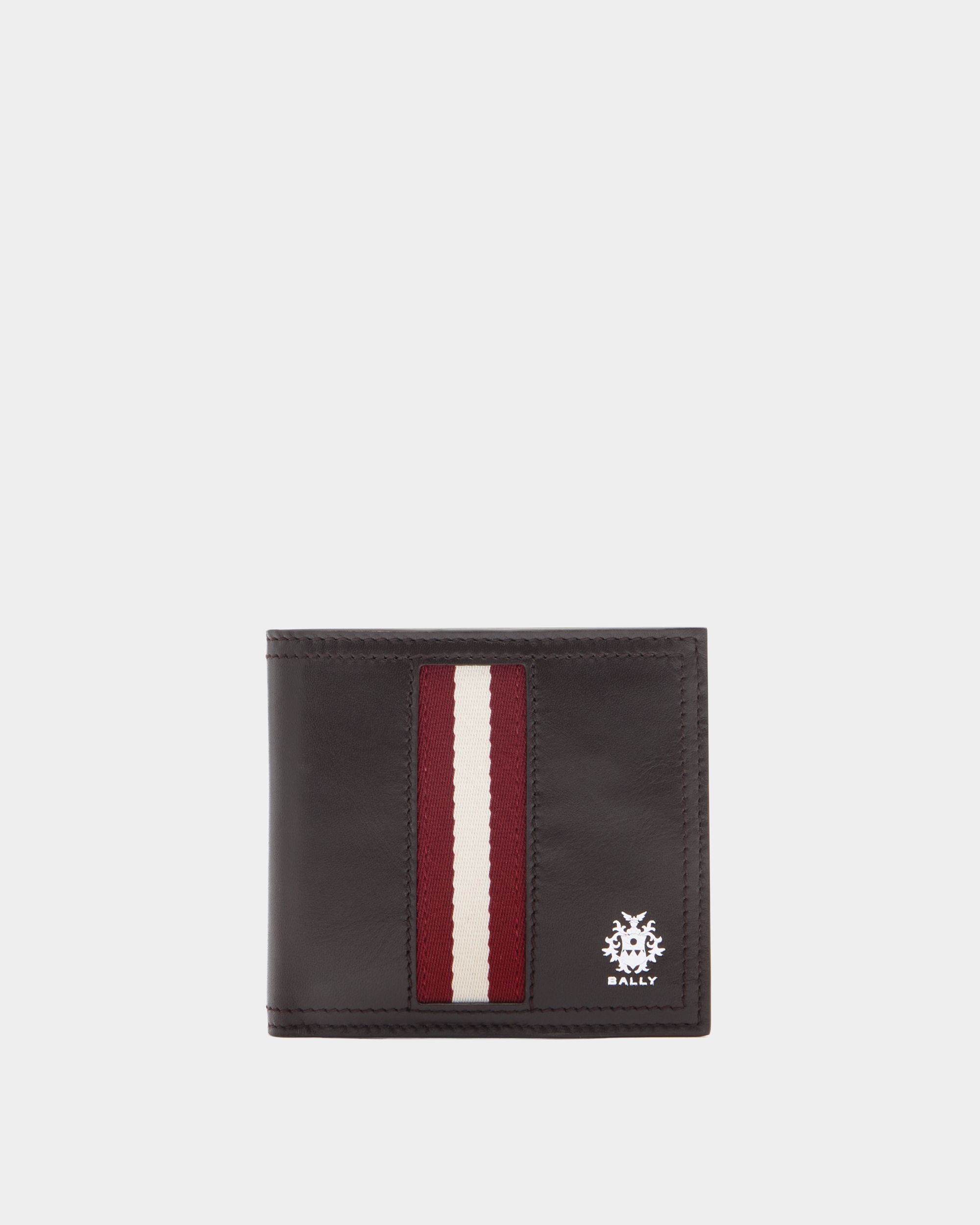 Men's Brown Ray Bifold in Chocolate Leather | Bally Global US