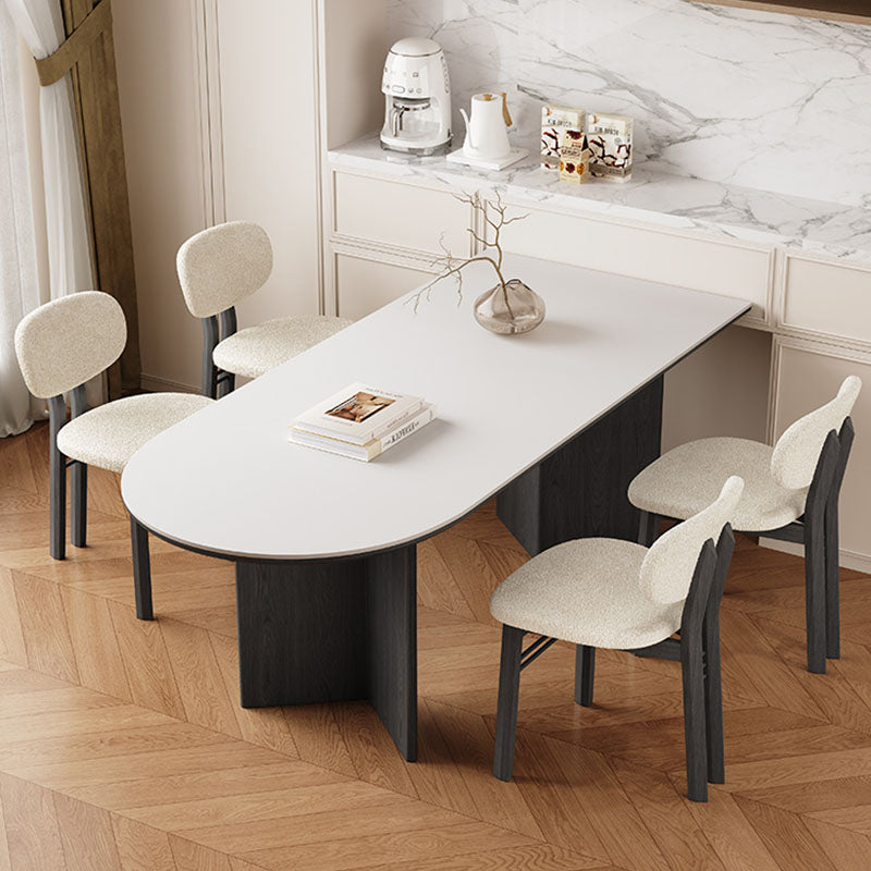 ダイニングテーブル壁寄せタイプのセラミック天板おしゃれなモダン