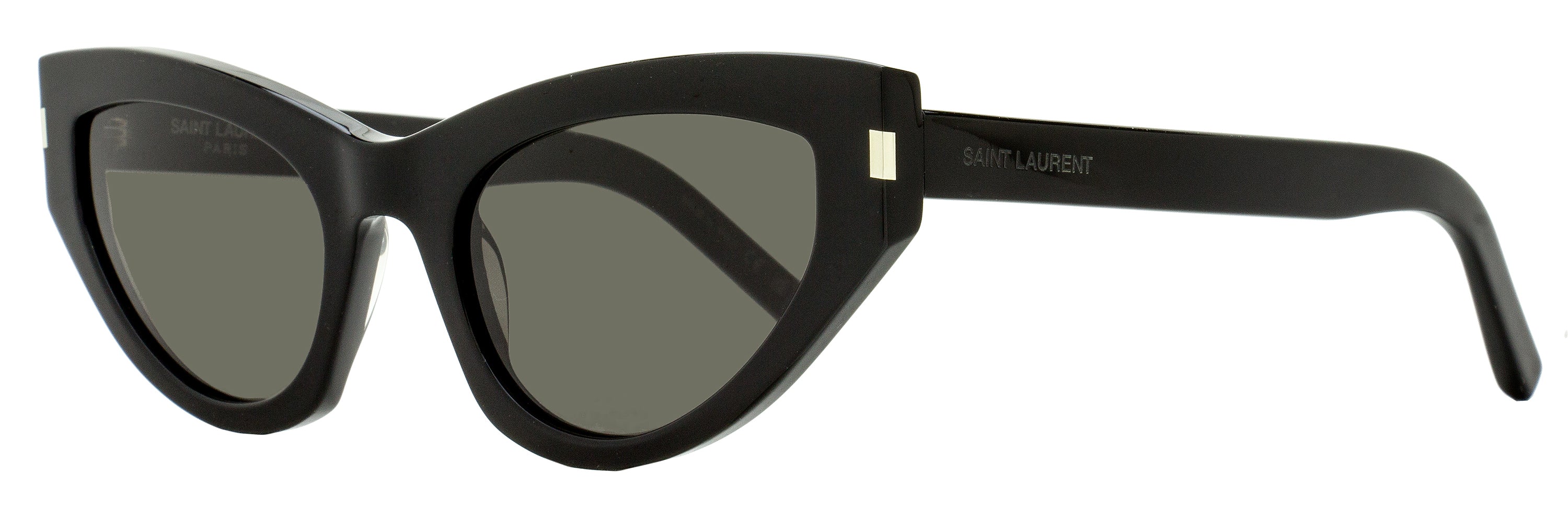 Saint Laurent Grace Sunglasses SL 215 001 Black 54mm YSL – Bluefly
