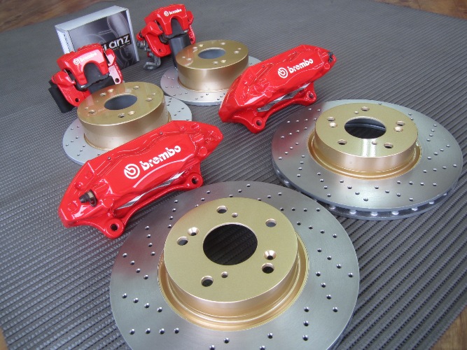 完成案内】 オーリス、インテグラDC5ブレンボキャリパー塗装、ローター