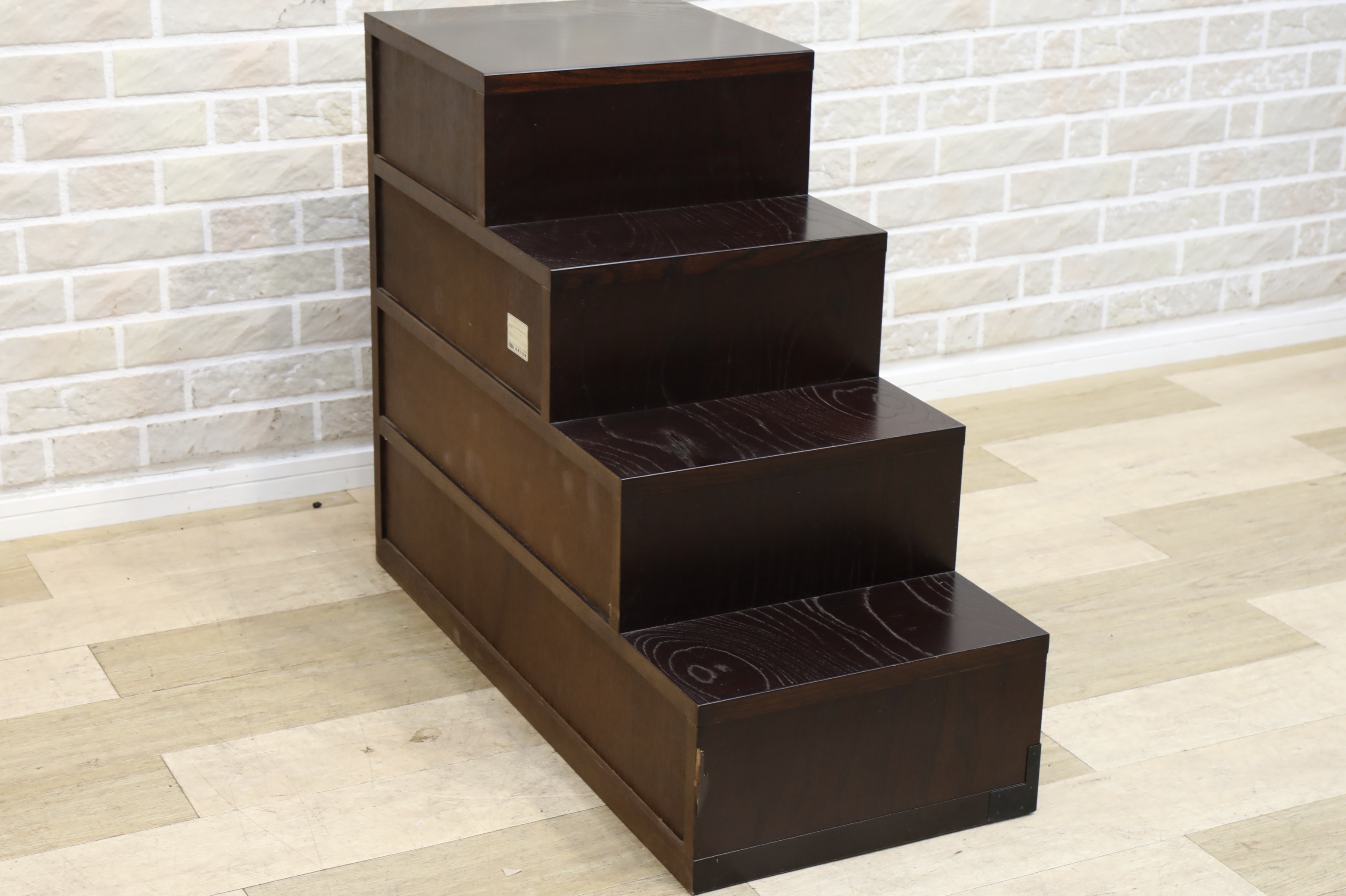 D1115】AOKI 青木産業 階段箪笥 ケヤキ 和家具 民芸家具 | サークル