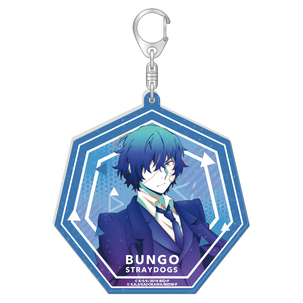 文豪ストレイドッグス ラメ入りBIGアクリルキーホルダー/太宰治 黒の