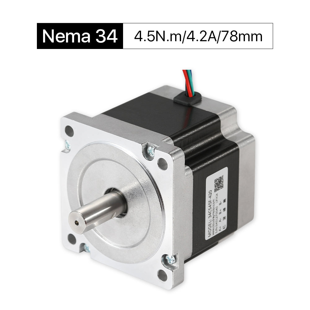 Cloudray 78mm 4.5N.m 4.2A 2 Phase Nema34 Open Loop Stepper Motor