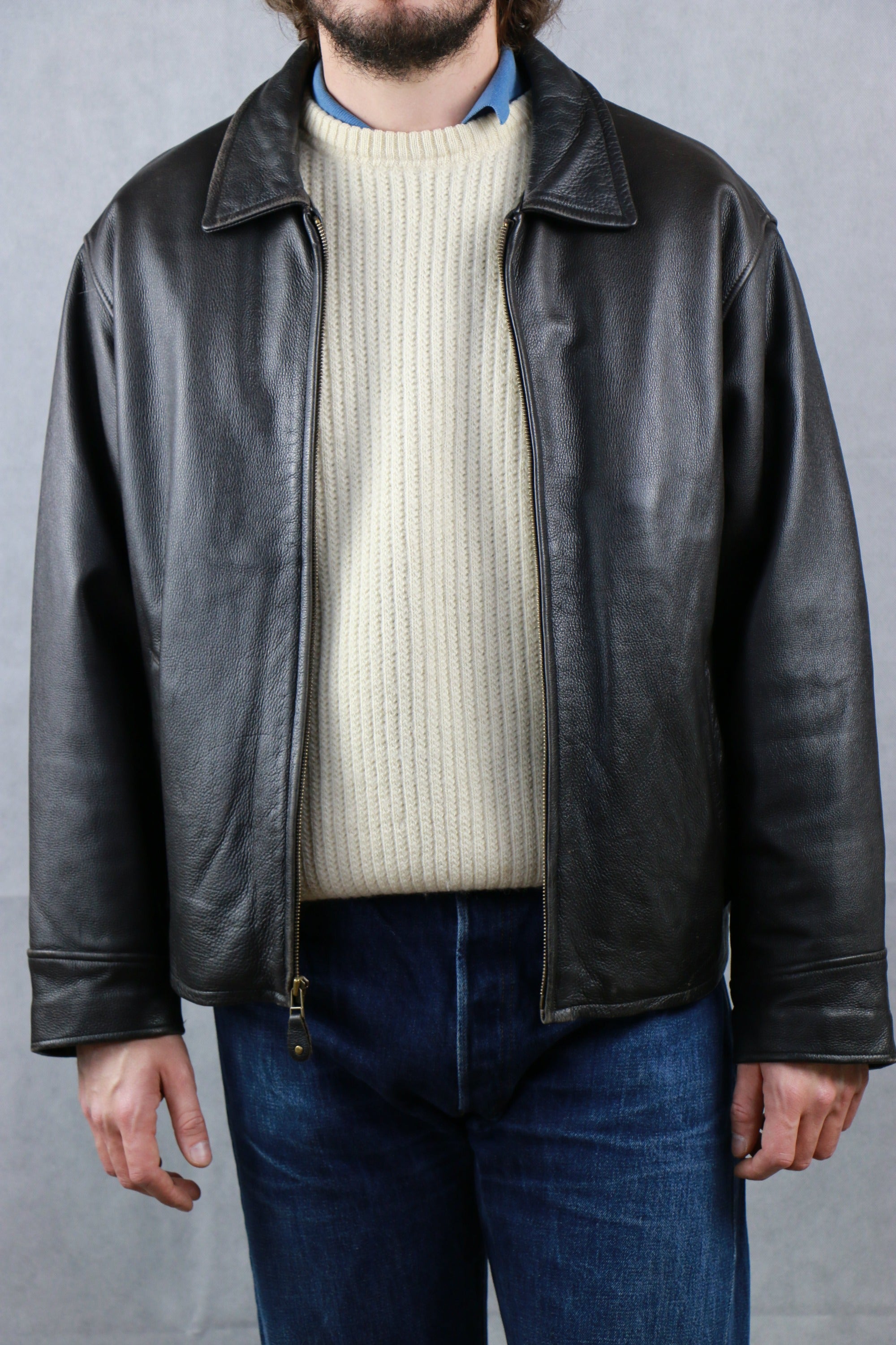 Eddie Bauer Leather Jacket ~ Vintage Store Clochard92.com