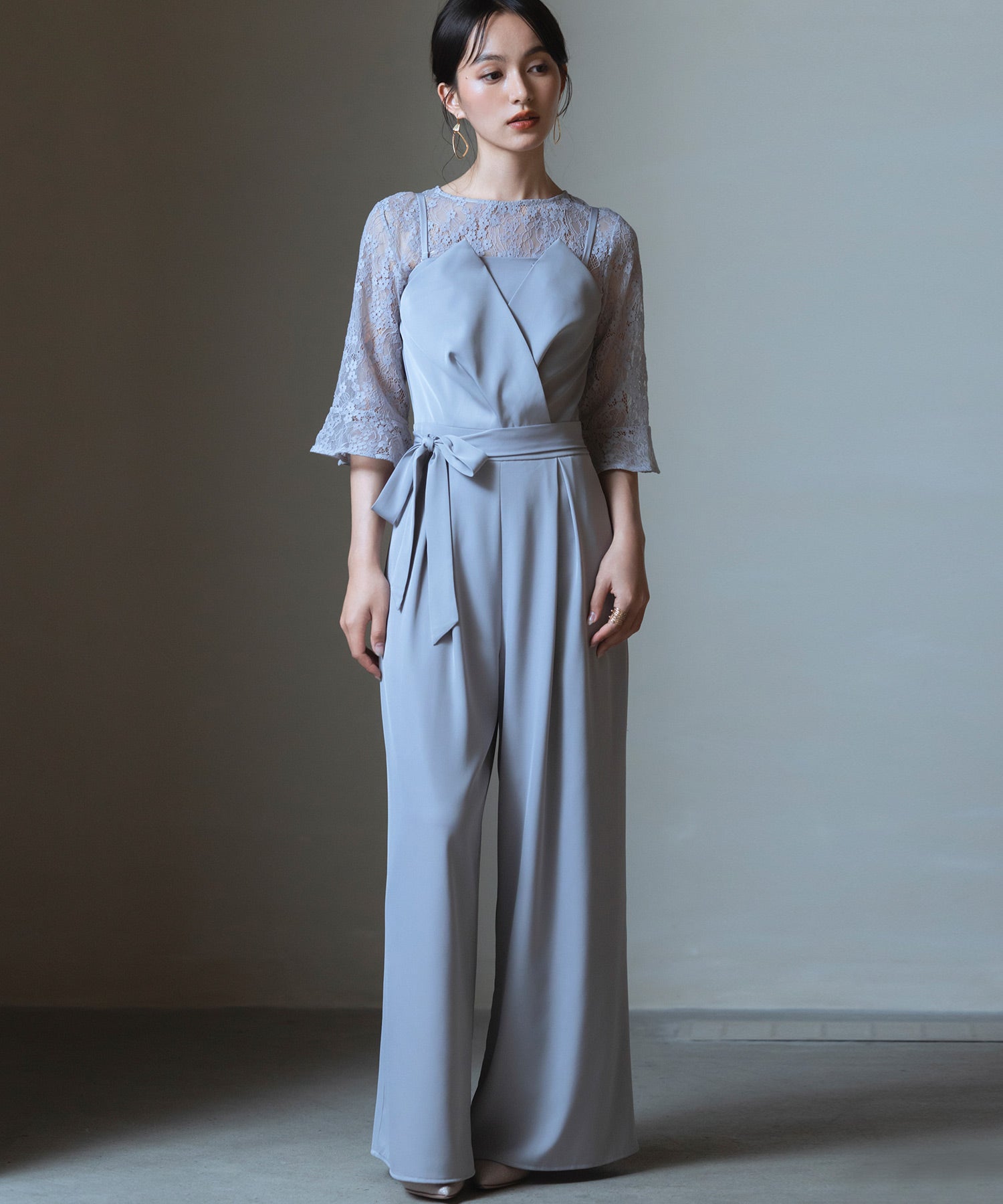 レースブラウス ジャンプスーツ セットアップ パンツドレス パーティー